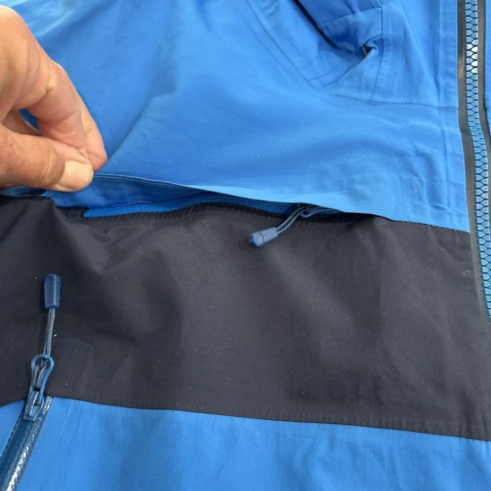 Mountain Hardwear Dry Q Elite Minalist Ski Jacket Recco Men's XLarge Blue‎ READ
